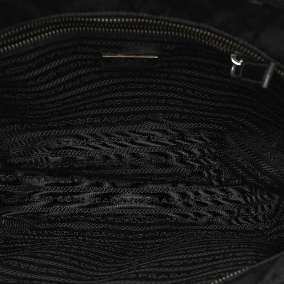 Tessuto Nylon Saffiano Tote Black