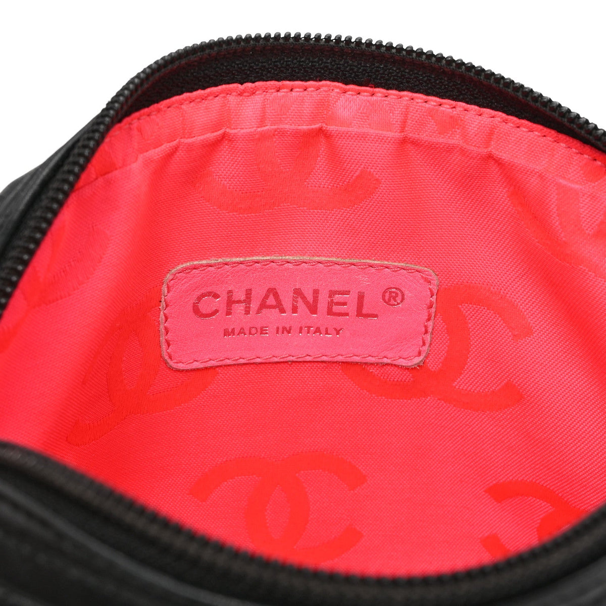 Calfskin Quilted Medium Cambon Messenger Black