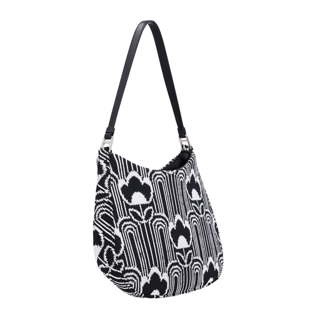 Maglia Jacquard Cleo Shoulder Bag Black White