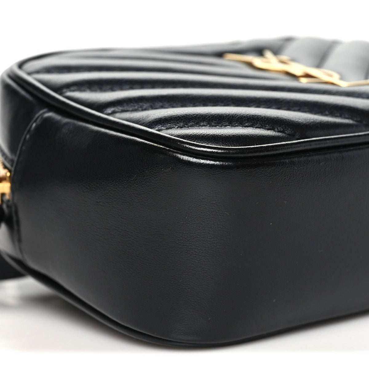Calfskin Matelasse Monogram Lou Belt Bag Black