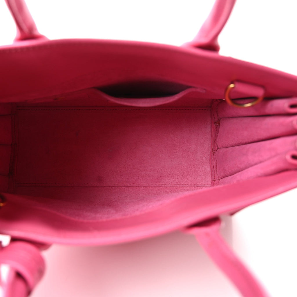 Calfskin Nano Sac De Jour Lipstick Fuchsia