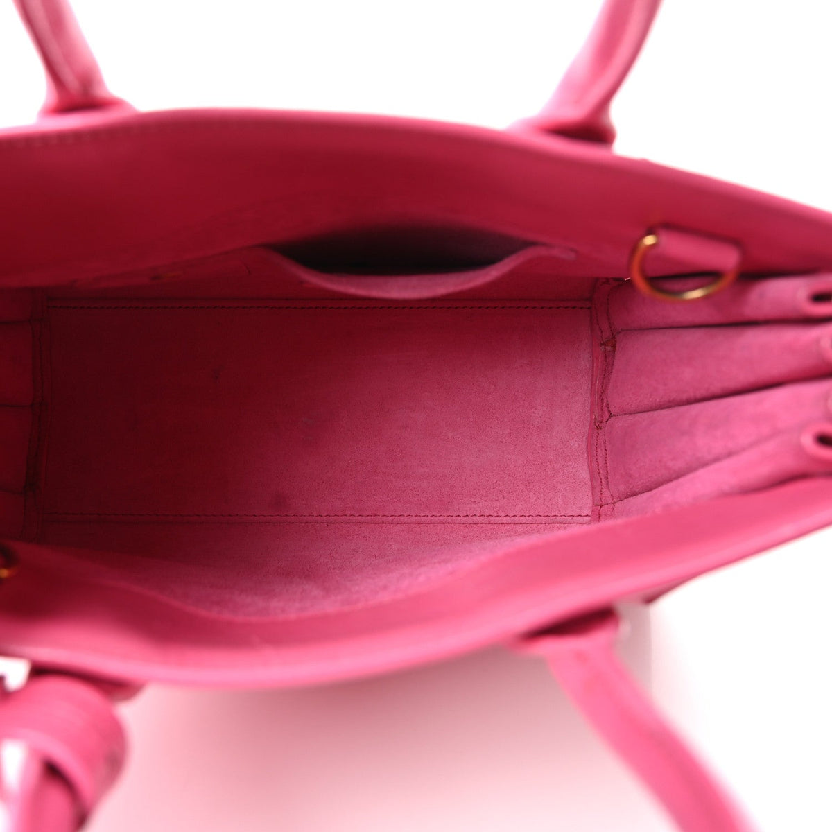 Calfskin Nano Sac De Jour Lipstick Fuchsia