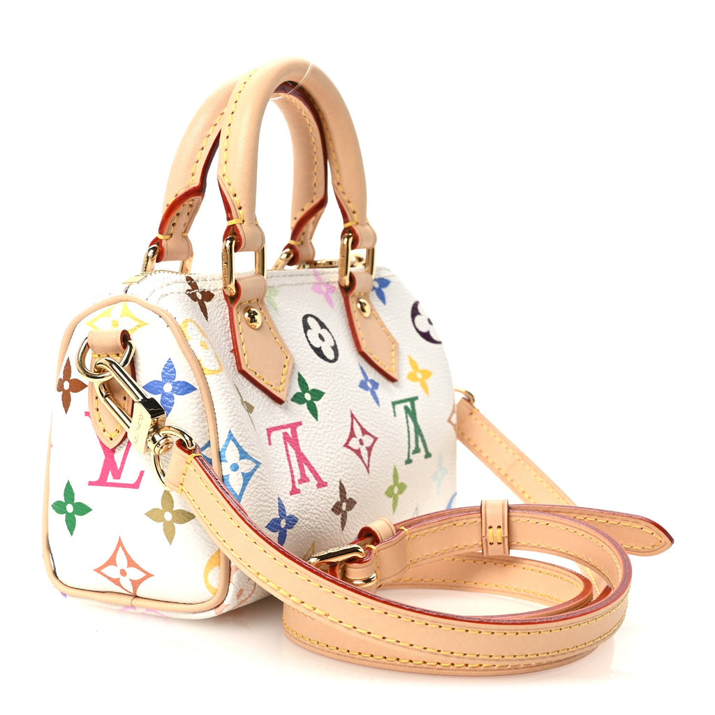 LV X TM Monogram Multicolor Nano Speedy White