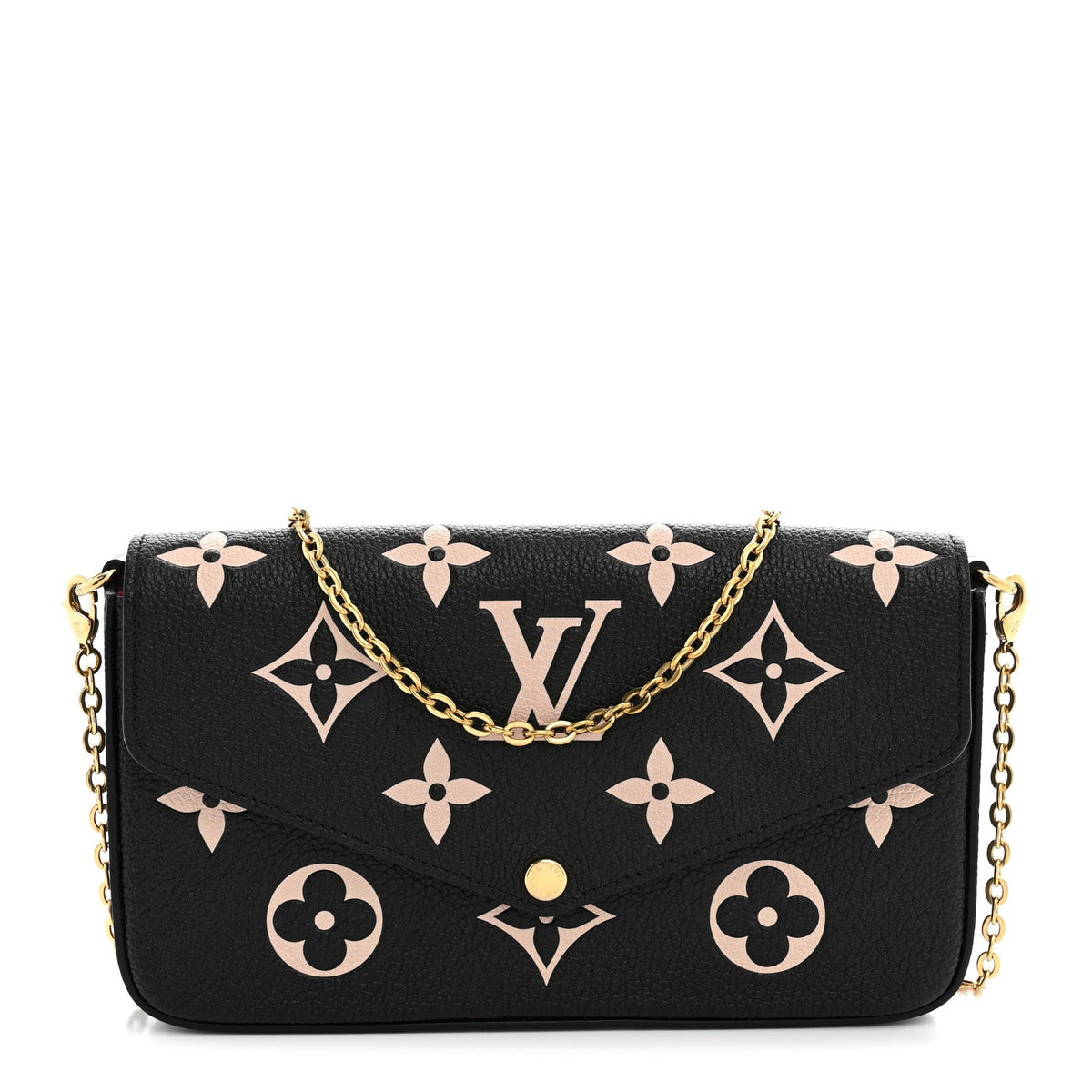 Empreinte Monogram Giant Felicie Pochette Black Beige
