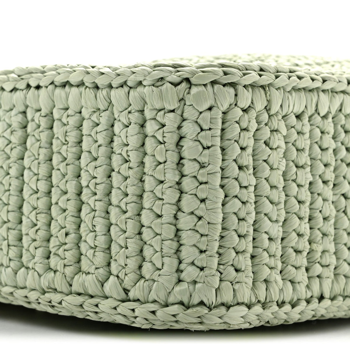Yarn Raffia Effect Crochet Re-Edition 2005 Shoulder Bag Acqua