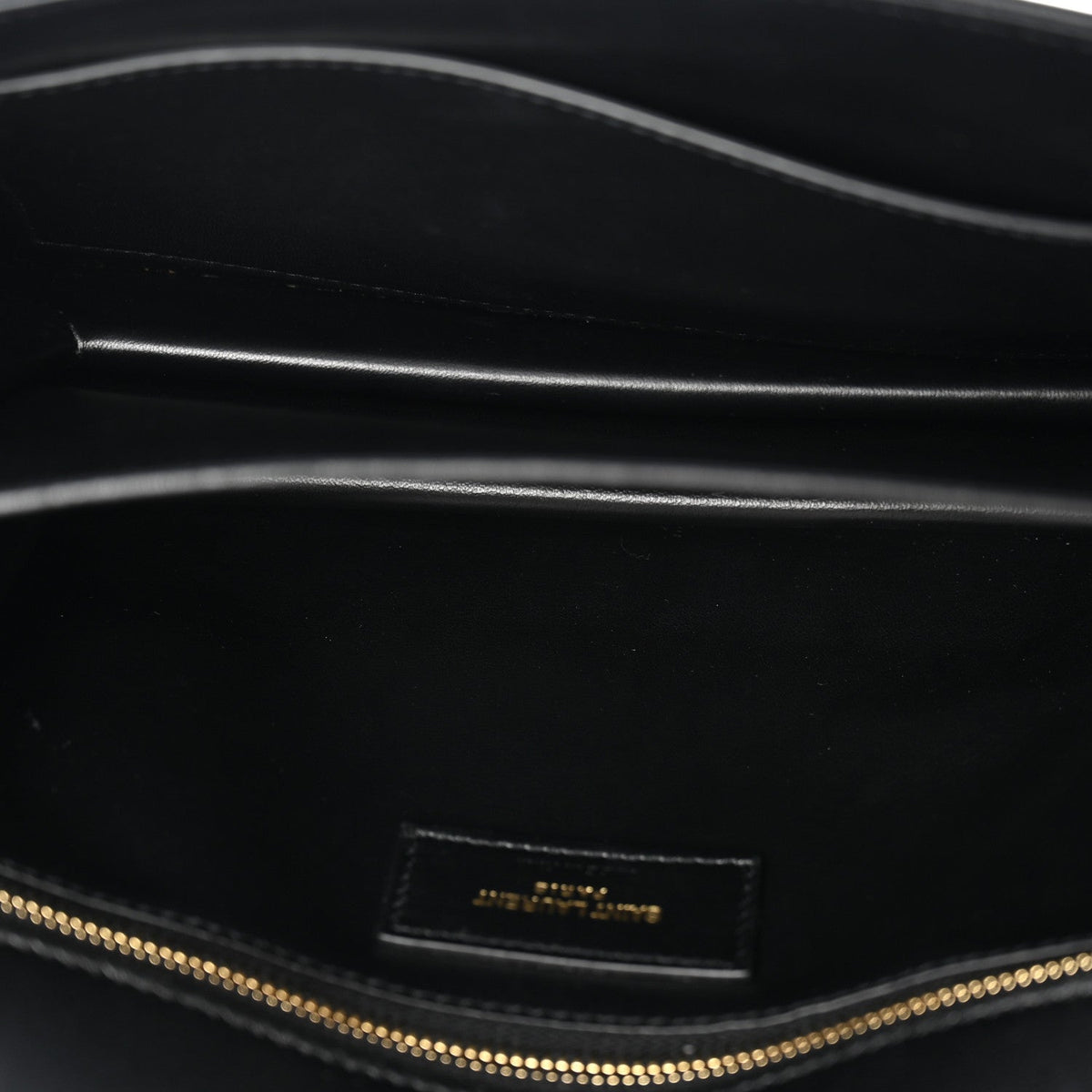 Smooth Calfskin Le Maillon Satchel Black