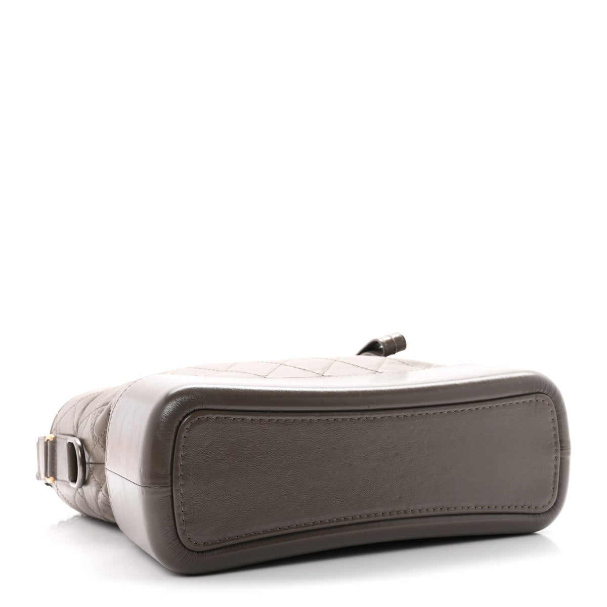 Aged Calfskin Quilted Medium Gabrielle Hobo Grey