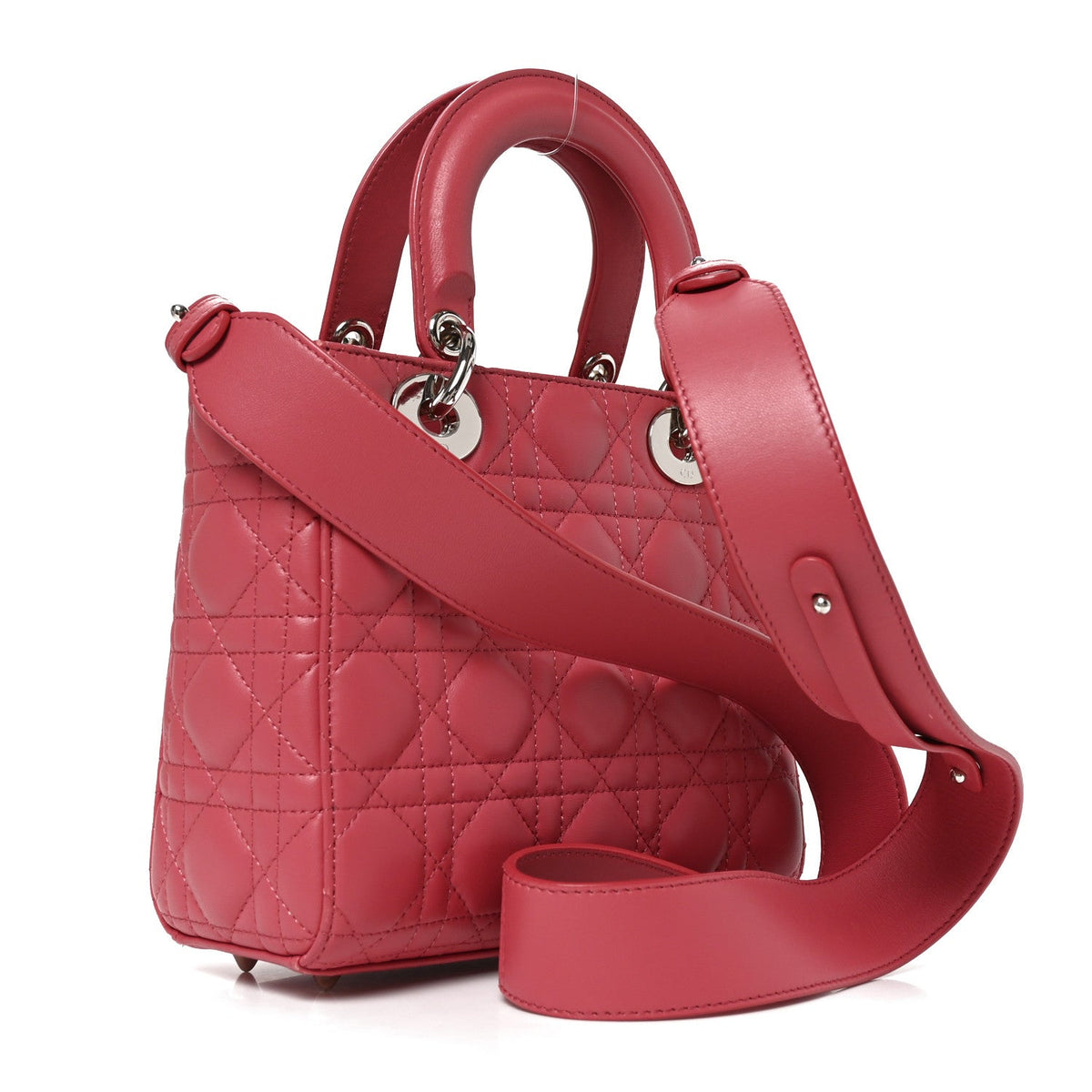 Lambskin Cannage Small My ABCDior Lady Dior Pink