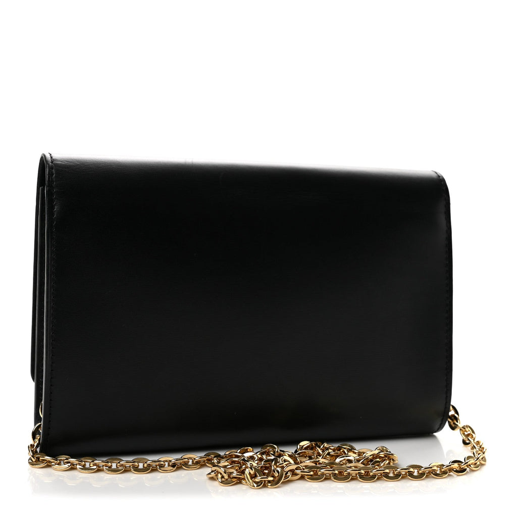 Calfskin Chain Louise GM Black