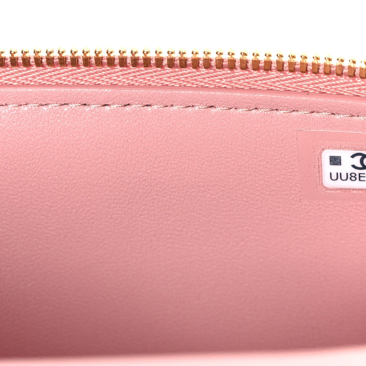 Calfskin Crocodile Embossed Crococo Exoticoco Vanity With Chain Light Pink