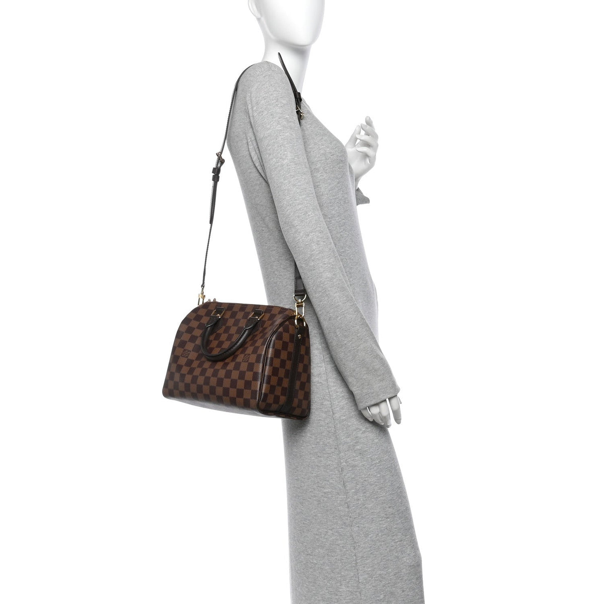 Damier Ebene Speedy Bandouliere 25