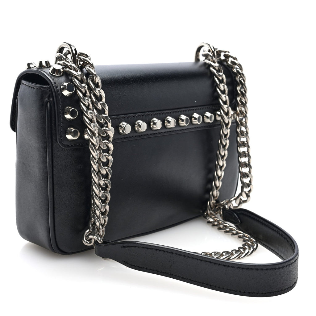 Saffiano Pattina Crossbody Bag Black