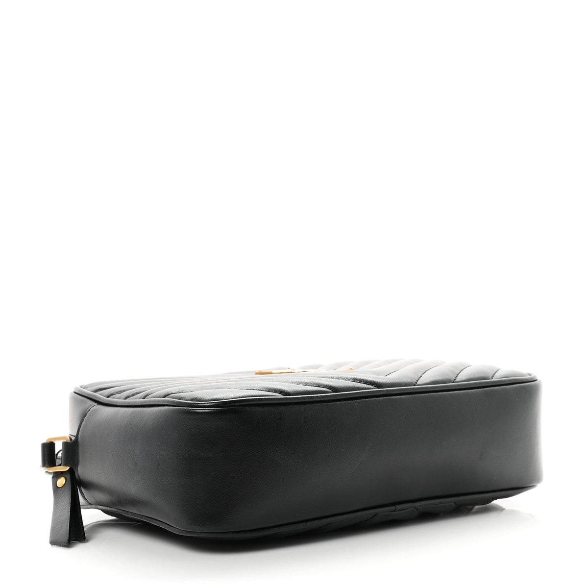 Calfskin Matelasse Monogram Lou Camera Bag Black