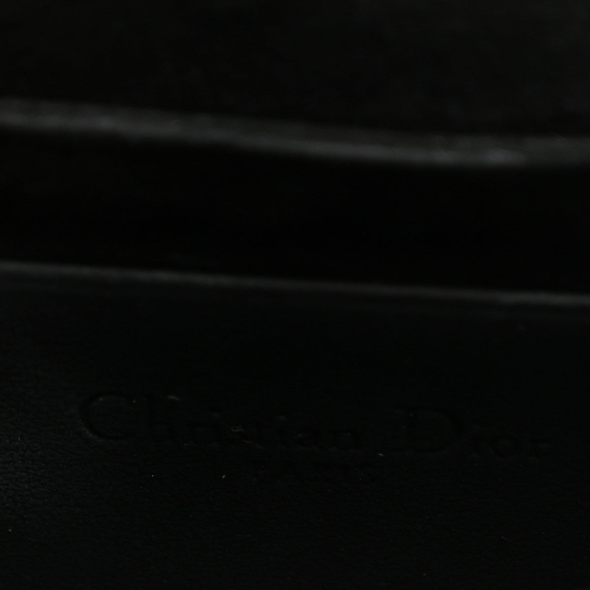 Ultra Matte Calfskin Cannage Nano Lady Dior Pouch Black