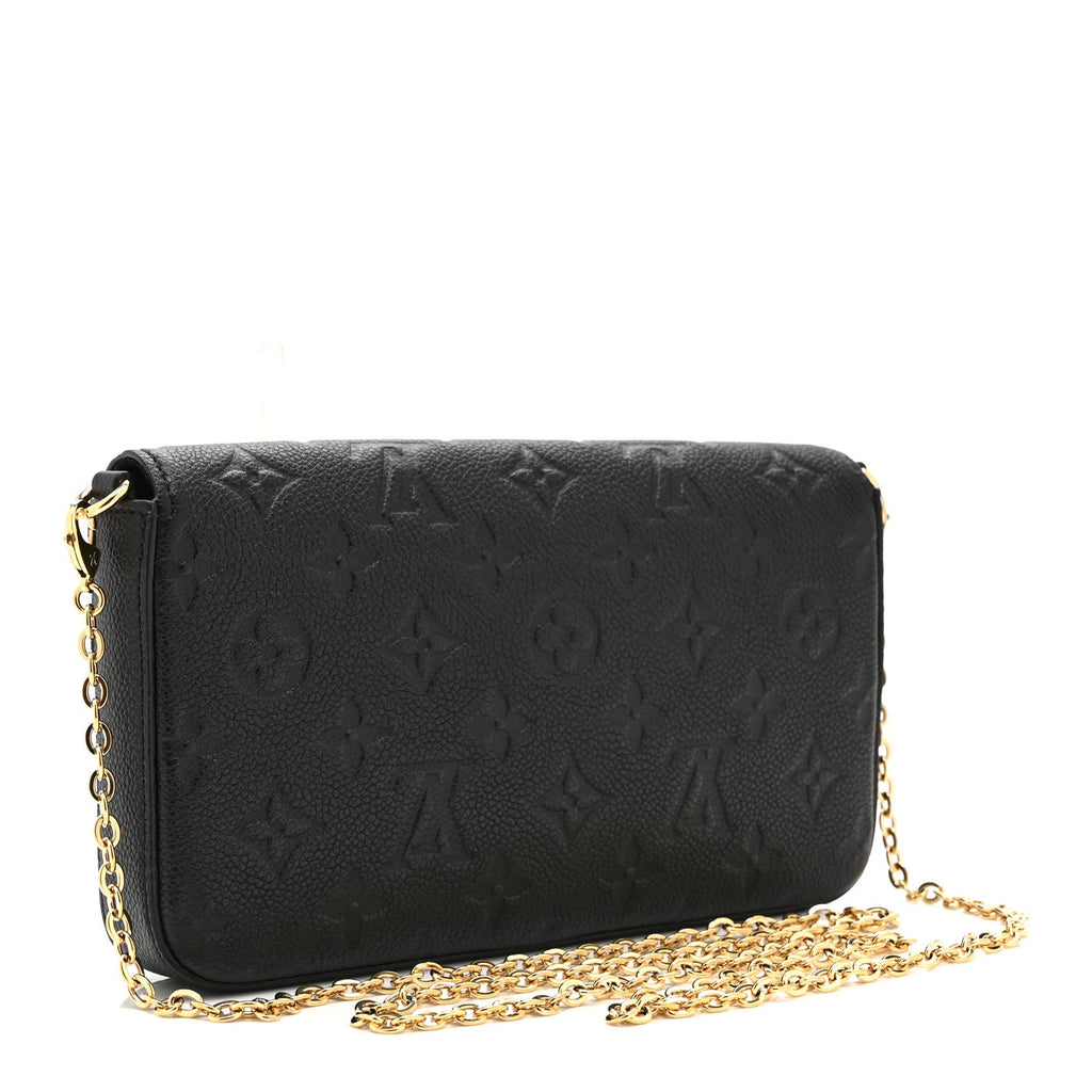 Empreinte Pochette Felicie Chain Wallet Black
