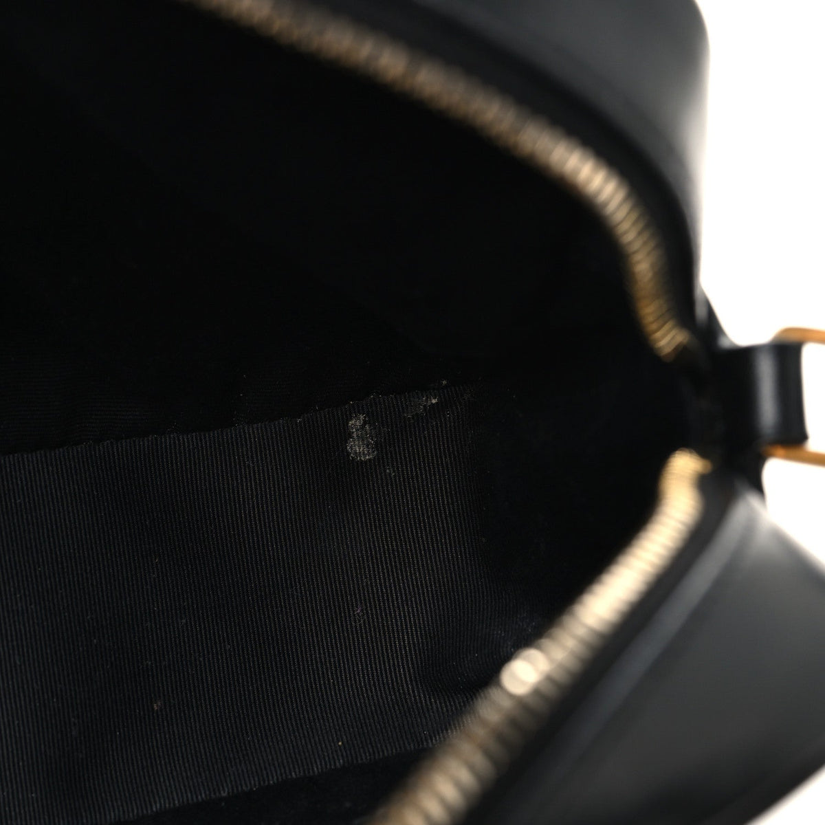 Patent Mixed Matelasse Triquilt Small Monogram Satchel Black