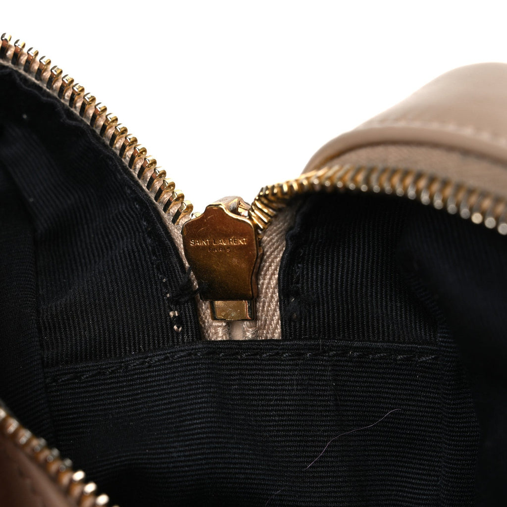 Calfskin Matelasse Monogram Lou Camera Bag Dark Beige
