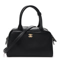 Calfskin Small Perfect Bowling Bag Black