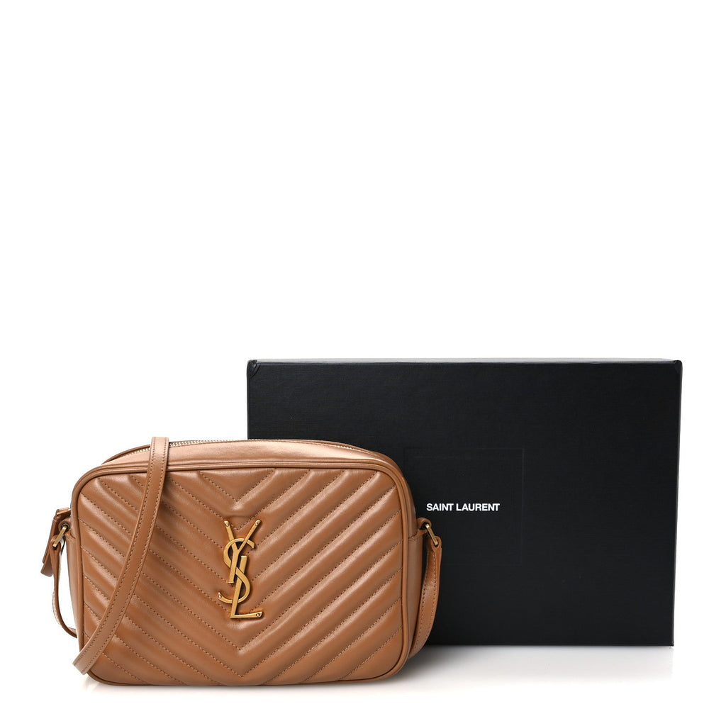 Calfskin Matelasse Monogram Lou Camera Bag Cinnamon
