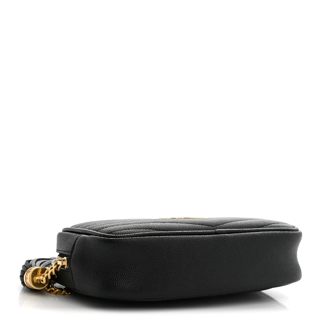 Grain De Poudre Matelasse Monogram Mini Lou Camera Bag Black