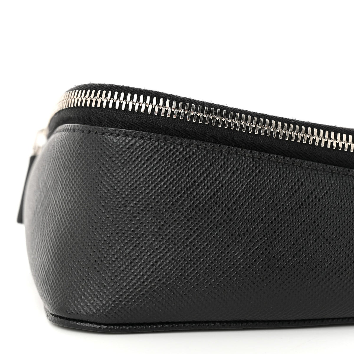 Saffiano Triangle Belt Bag Black