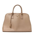 Saffiano Lux Large Promenade Tote Cammeo