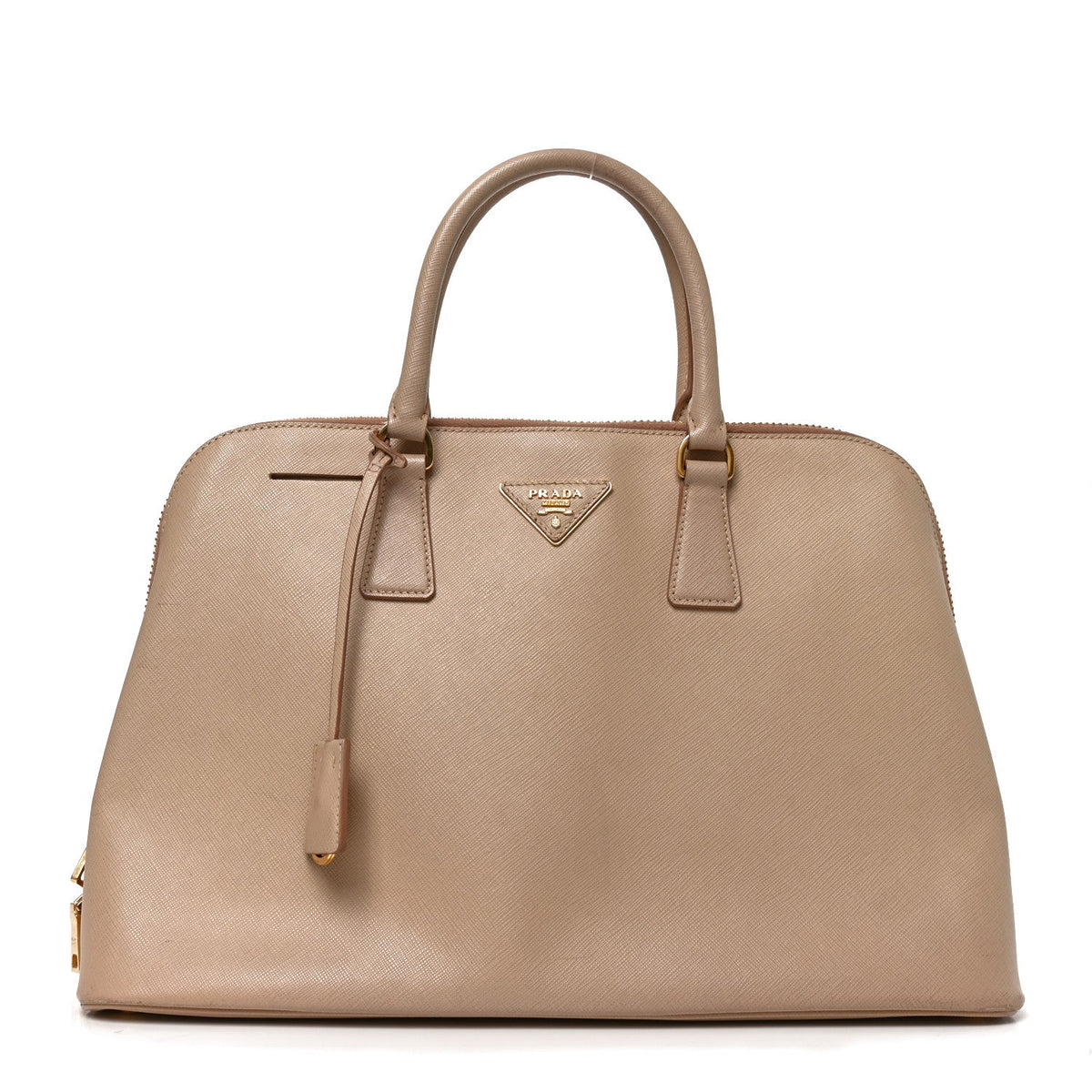 Saffiano Lux Large Promenade Tote Cammeo