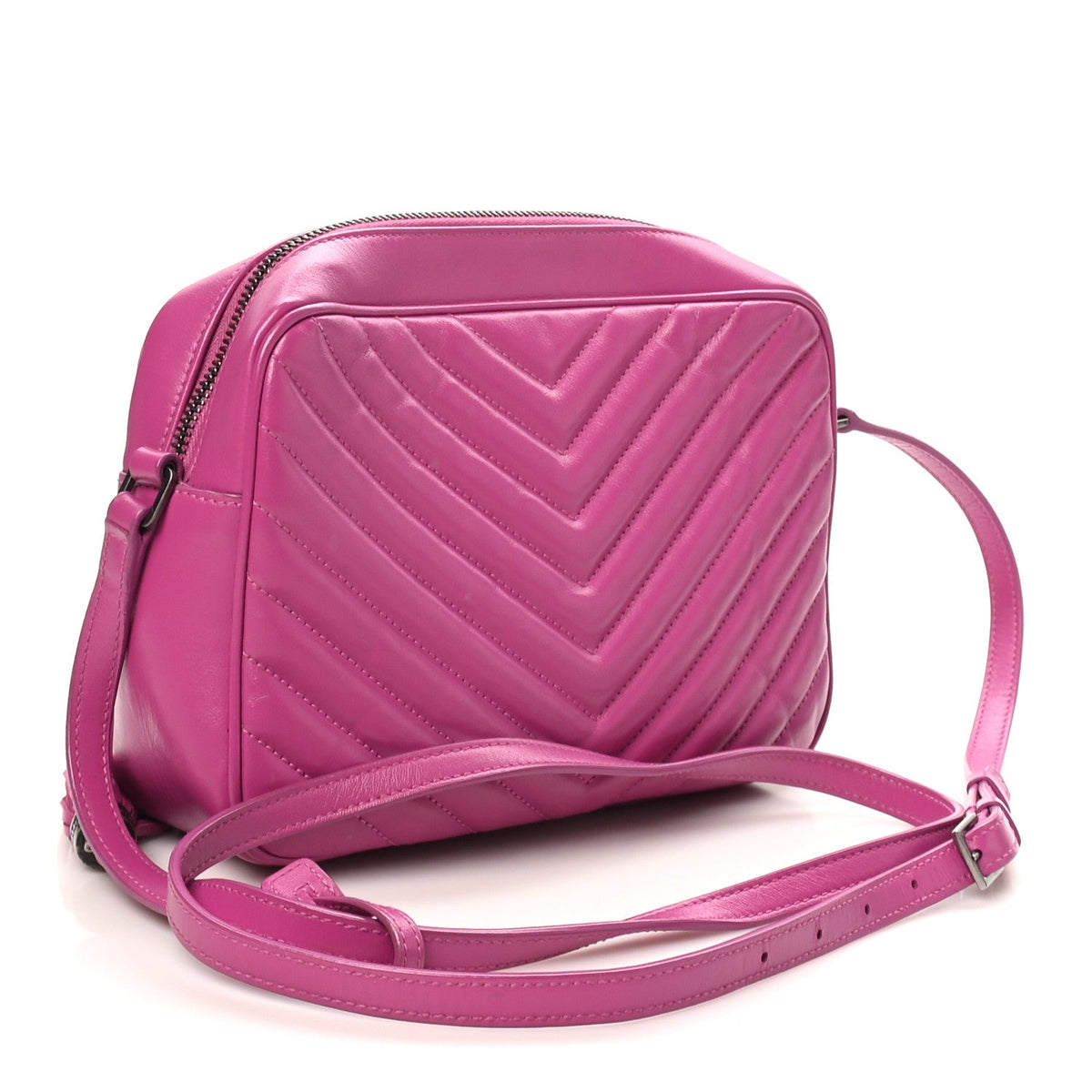 Calfskin Matelasse Monogram Lou Camera Bag Electric Fuchsia