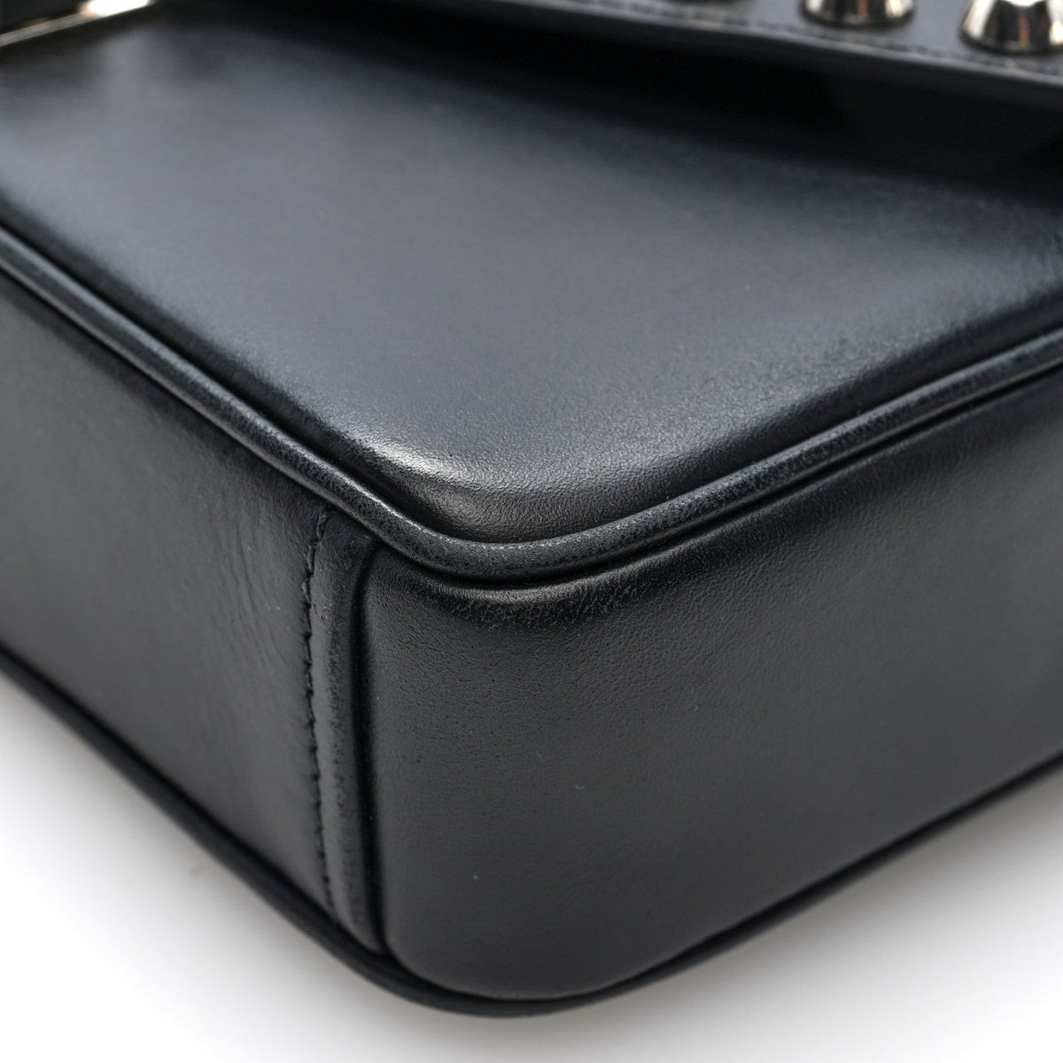 Saffiano Pattina Crossbody Bag Black