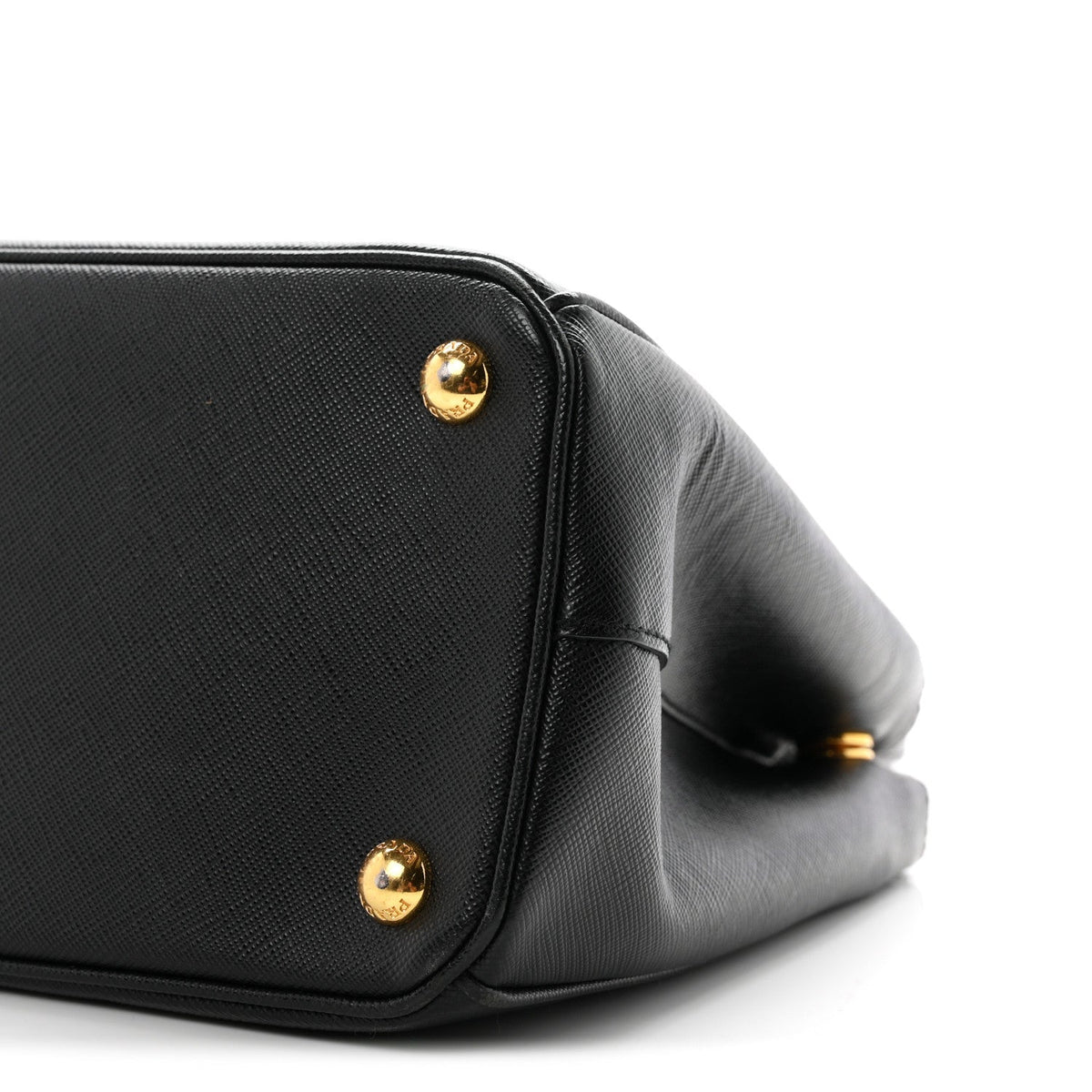 Saffiano Small Galleria Double Zip Tote Black