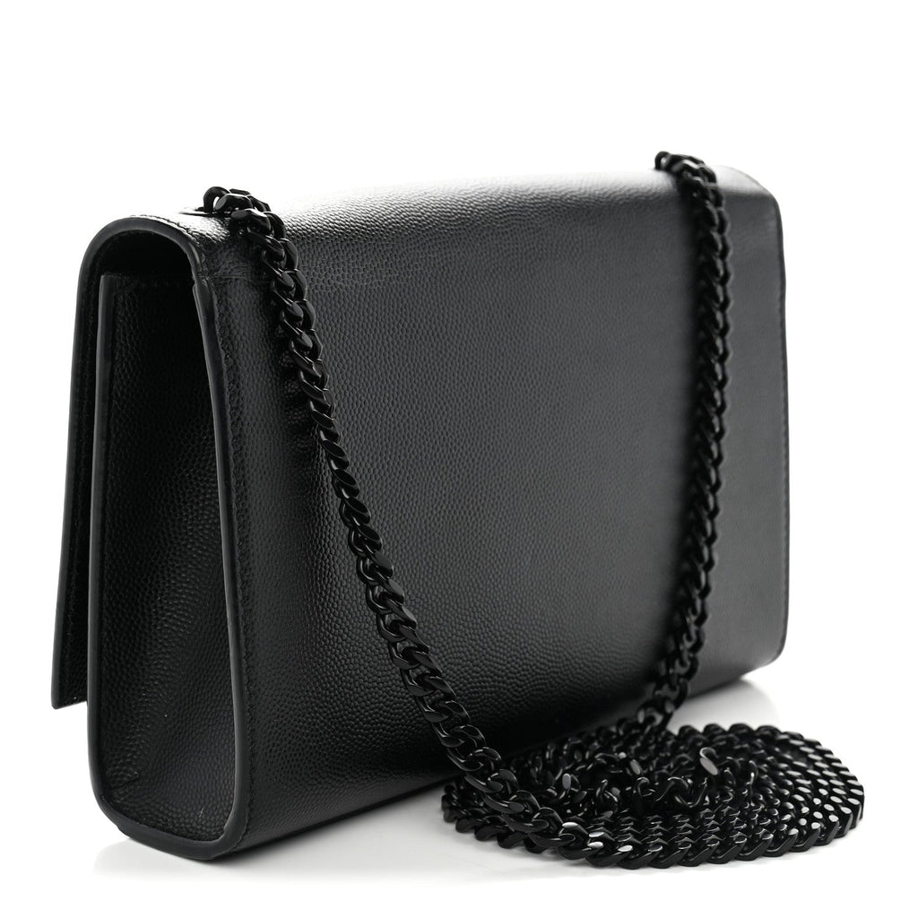 Grain De Poudre Small Monogram Monochrome Kate Satchel Black