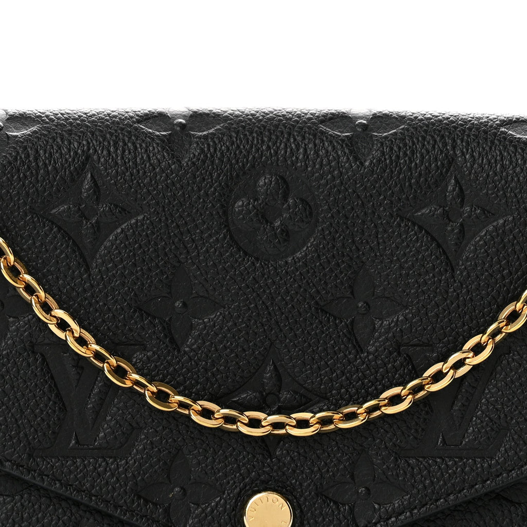 Empreinte Pochette Felicie Chain Wallet Black