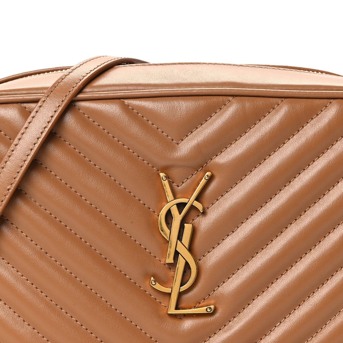 Calfskin Matelasse Monogram Lou Camera Bag Cinnamon