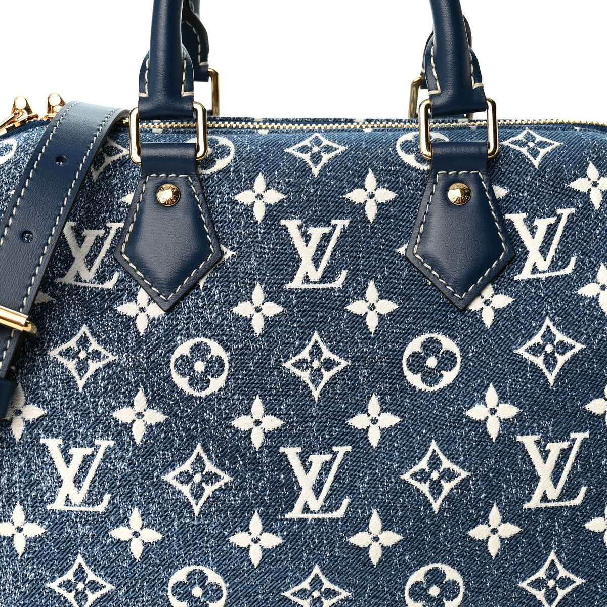 Monogram Jacquard Denim Speedy Bandouliere 25 Bleu