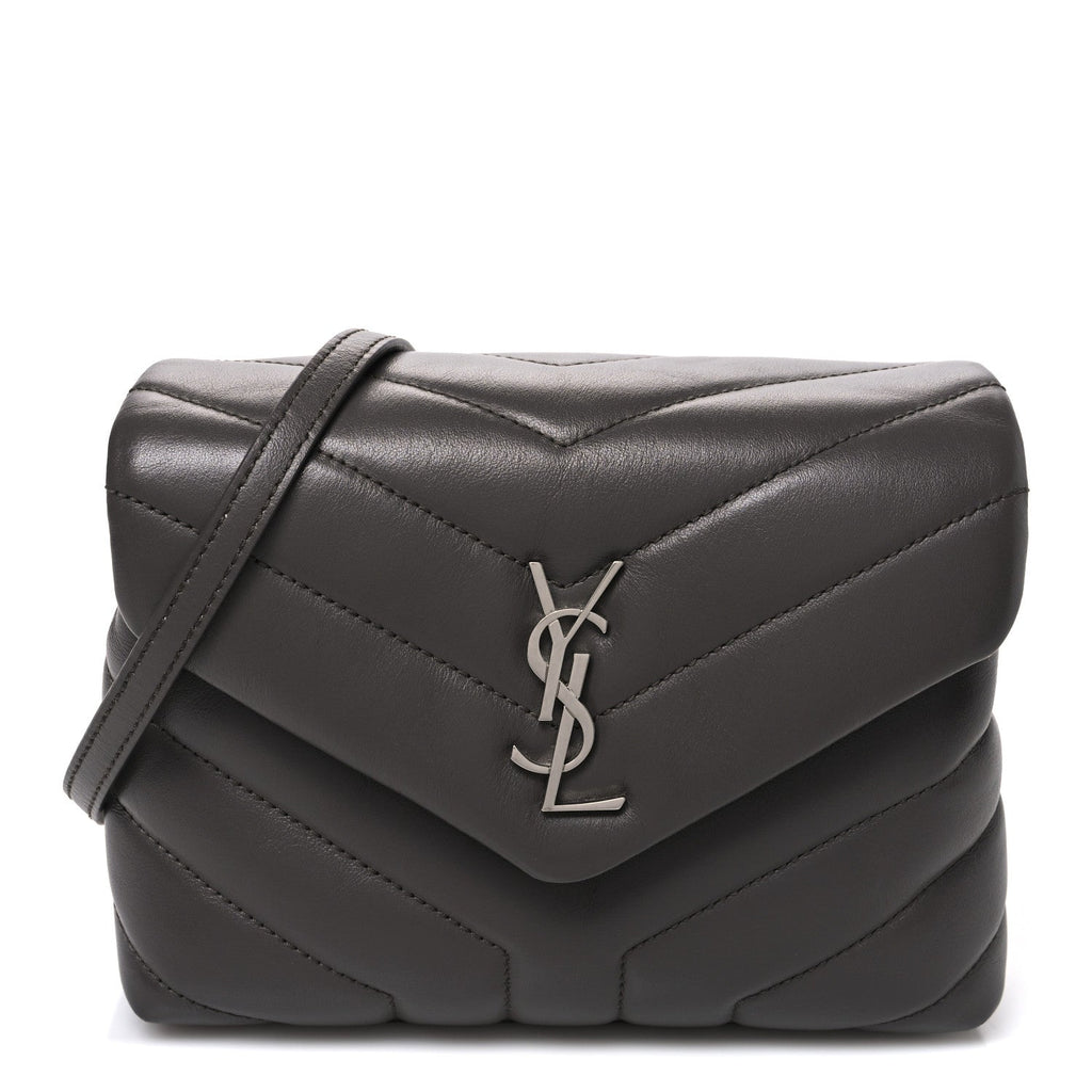 Calfskin Y Quilted Monogram Toy Loulou Crossbody Bag Earth