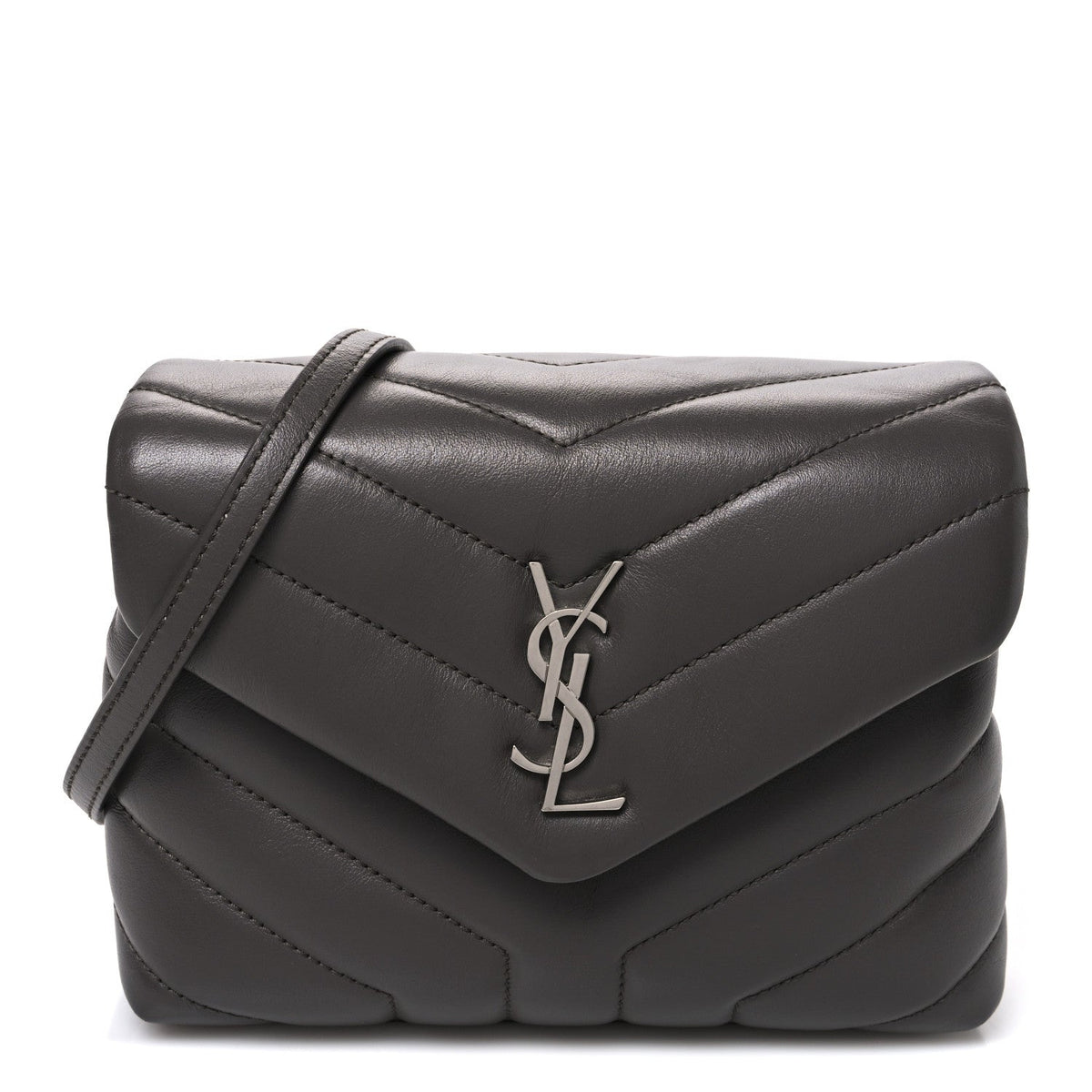 Calfskin Y Quilted Monogram Toy Loulou Crossbody Bag Earth