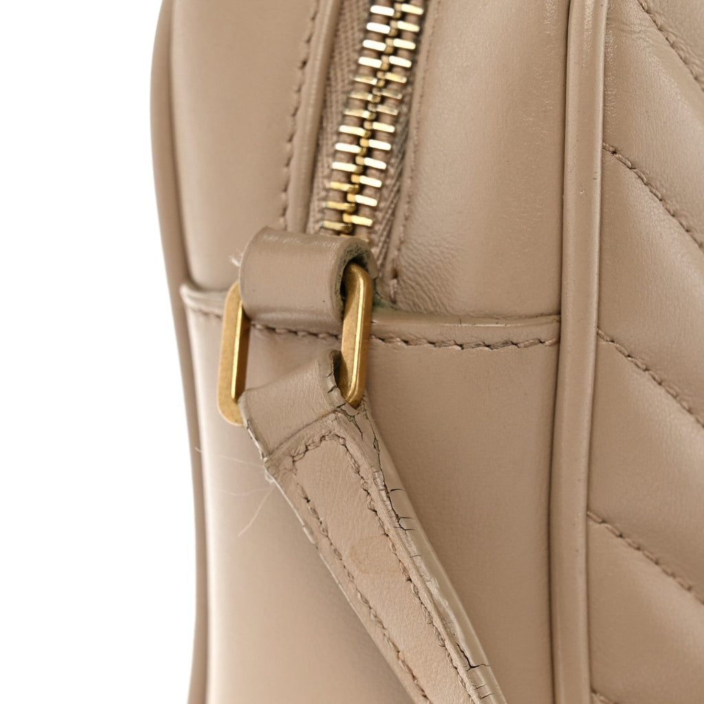 Calfskin Matelasse Monogram Lou Camera Bag Dark Beige