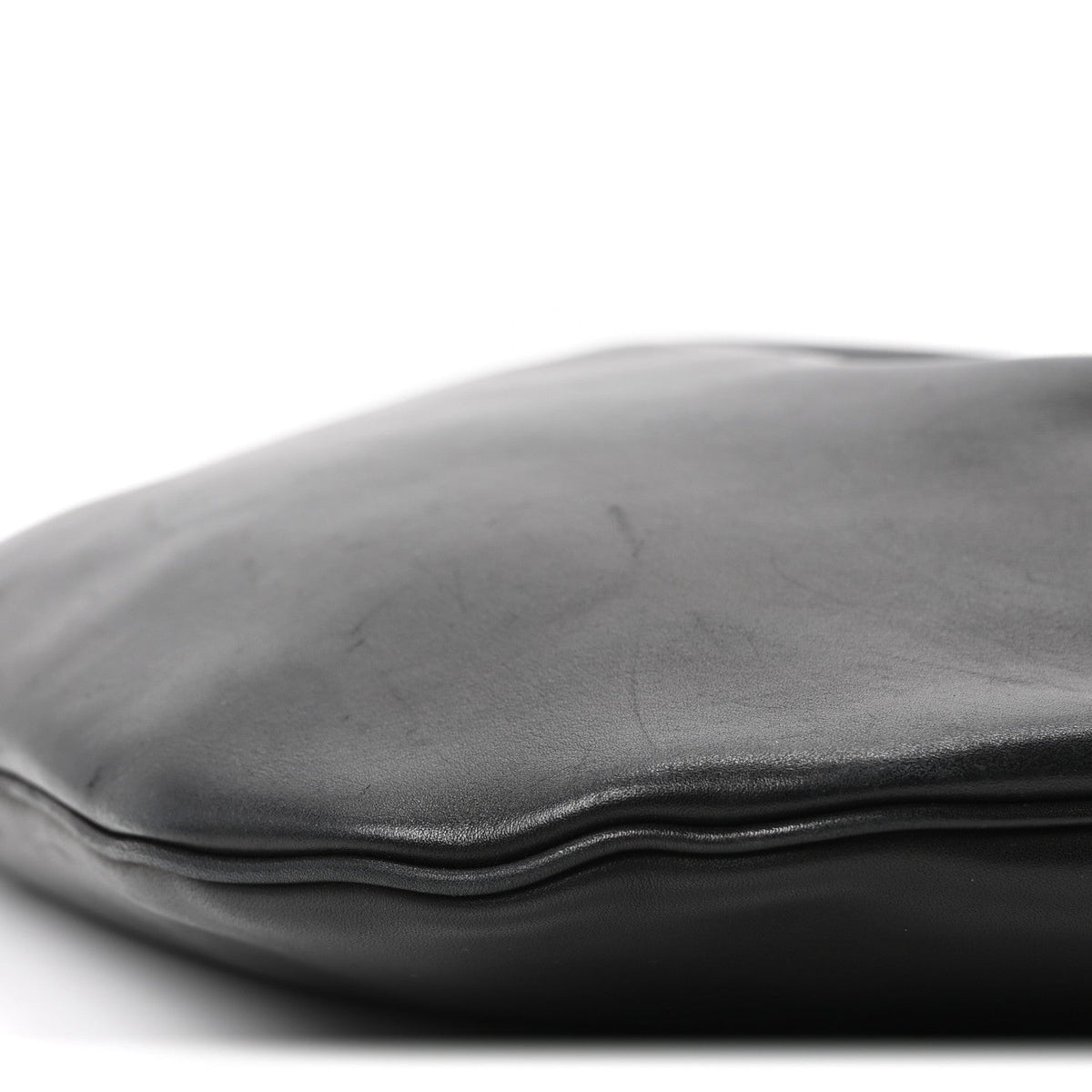 Smooth Calfskin Paris VII Large Flat Hobo Black