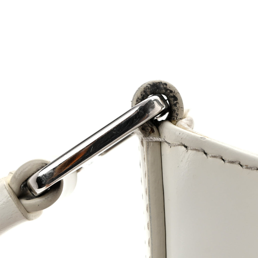 Spazzolato Cleo Shoulder Bag White