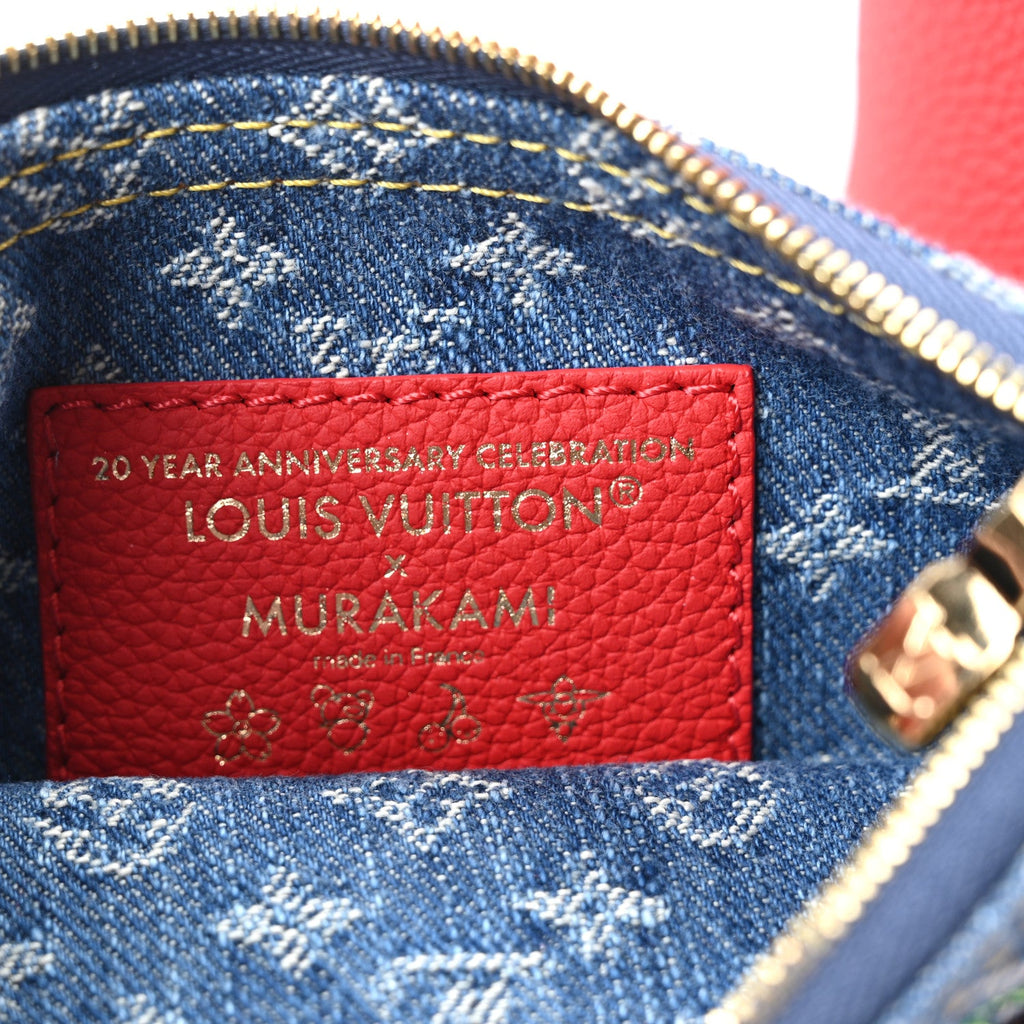 LV X TM Monogram Denim Cerises Neverfull Inside Out BB