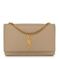 Grain De Poudre Medium Monogram Kate Satchel Dark Beige