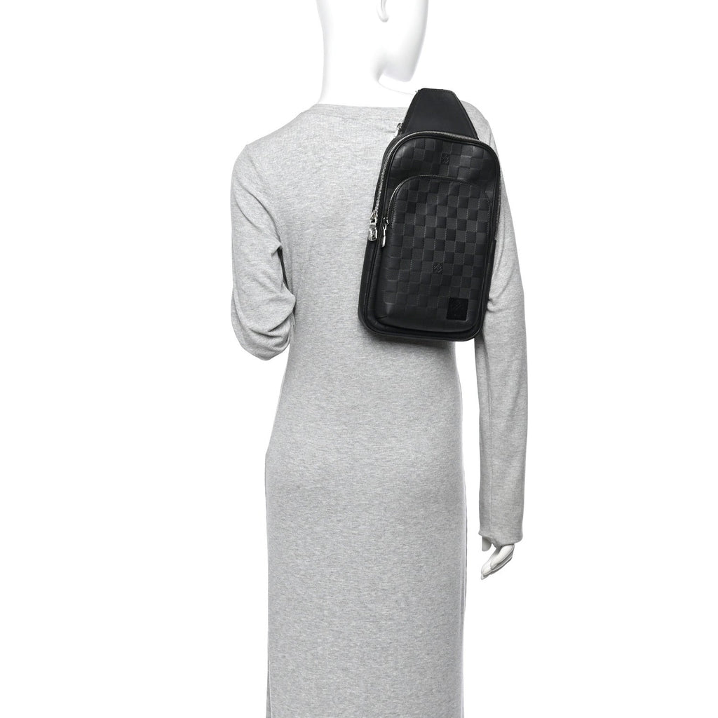 Damier Infini Avenue Sling Backpack Onyx