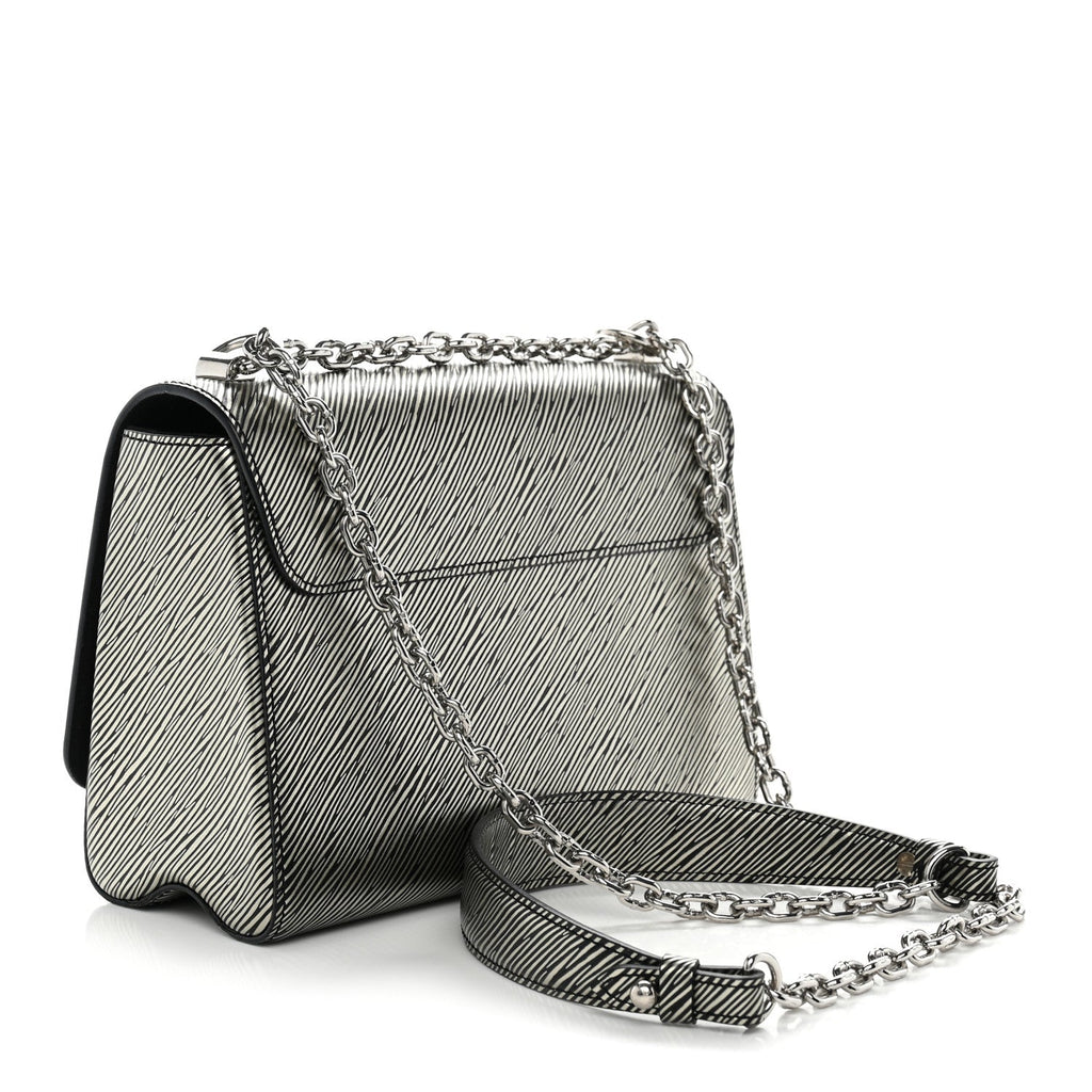 Epi Twist Shoulder Bag MM Platine