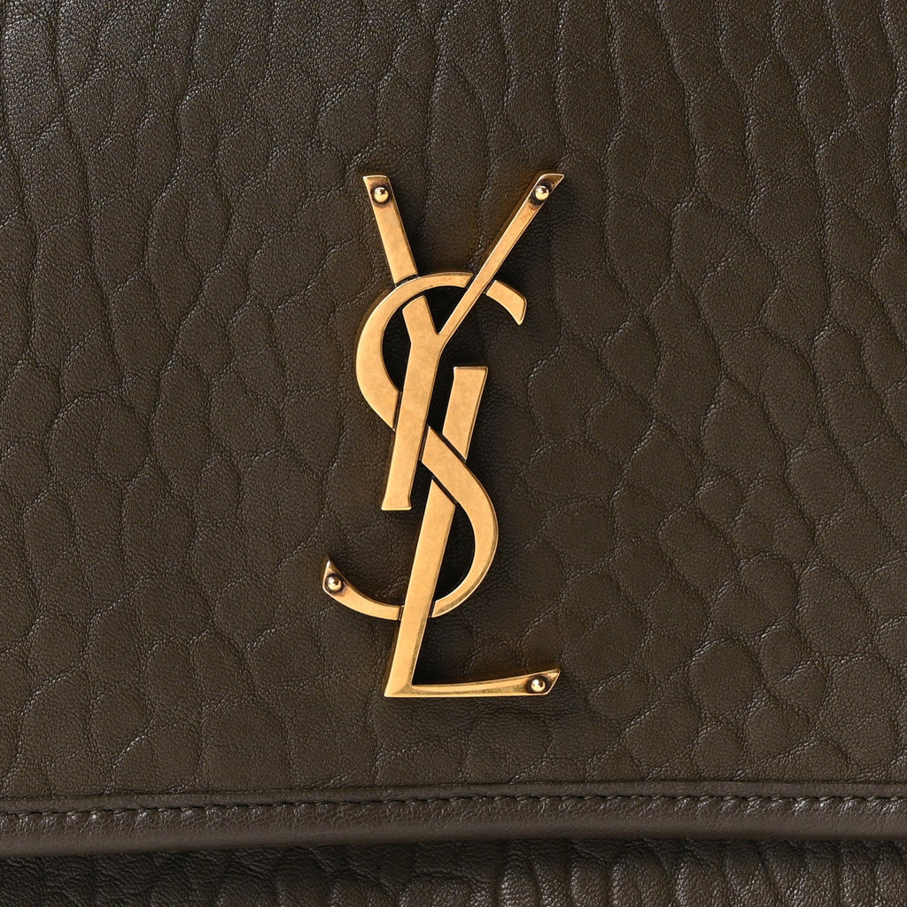 Grained Lambskin Monogram Large Niki Chain Satchel Light Musk