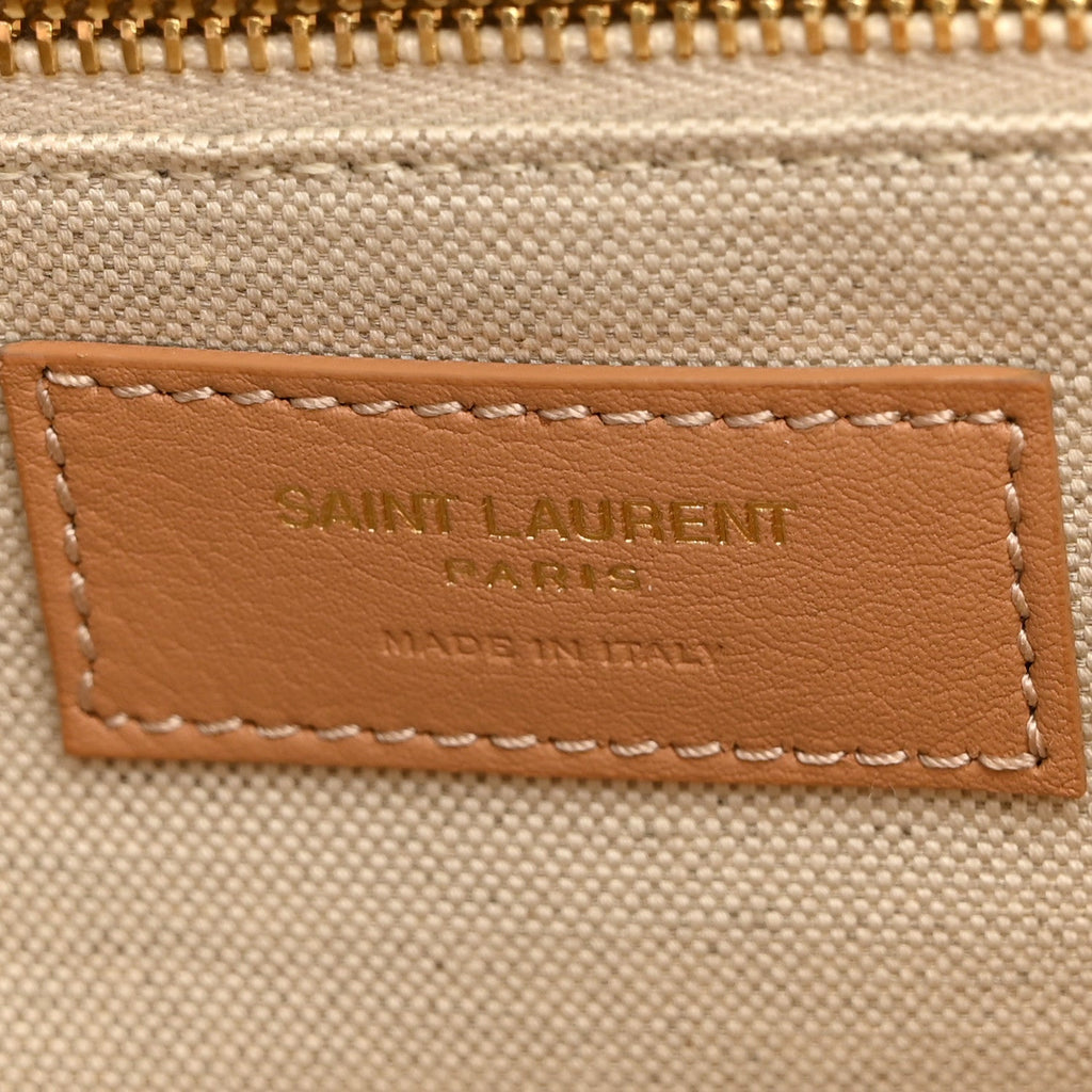 Jacquard Monogram Medium Niki Chain Satchel Soy Milk Brown