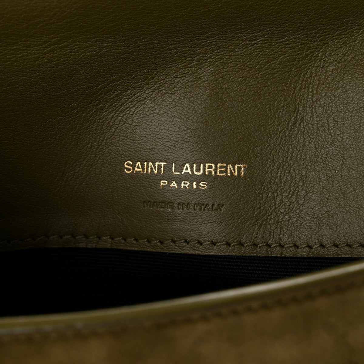 Suede Monogram Phone Holder Crossbody Loden Green