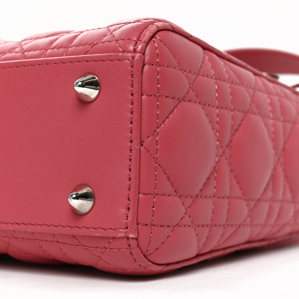 Lambskin Cannage Small My ABCDior Lady Dior Pink