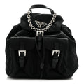 Nylon Vela Mini Crossbody Backpack Black