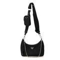 Re-Nylon Saffiano Re-Edition 2005 Shoulder Bag Black