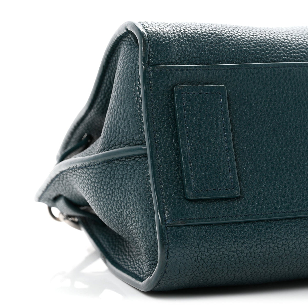 Grained Calfskin Nano Sac De Jour Souple Teal Green